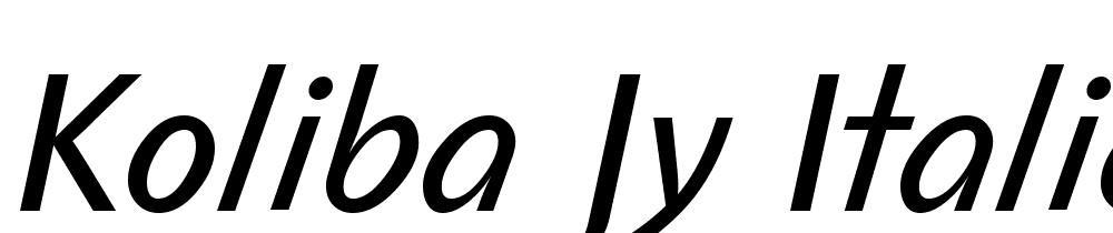 Koliba-JY-Italic font family download free