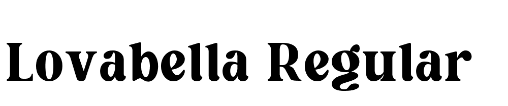 Lovabella-Regular font family download free