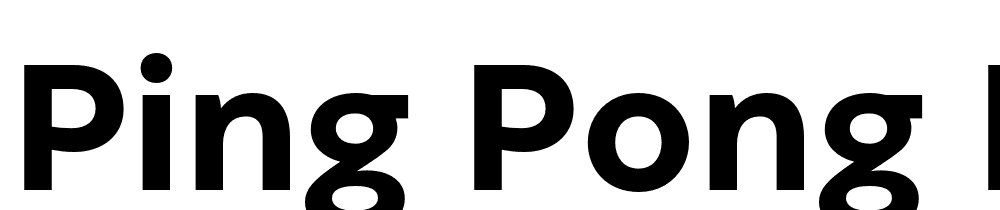 Ping-Pong-Bold font family download free