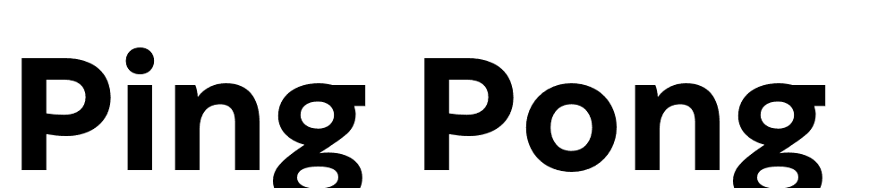 Ping Pong font family download free