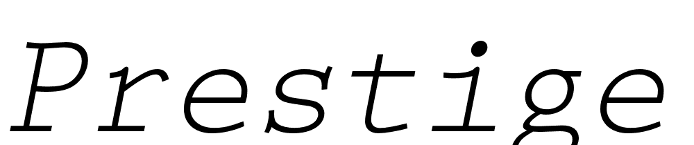 Prestige EliMOT font family download free