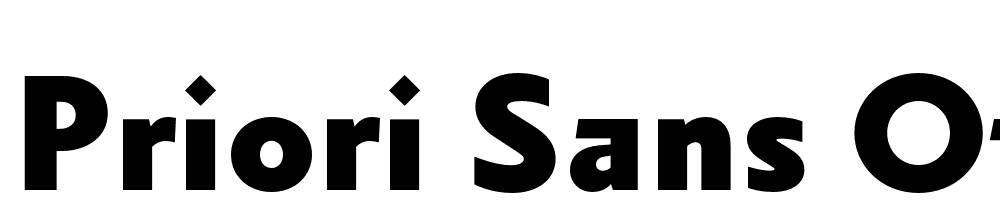 Priori-Sans-OT-Black font family download free