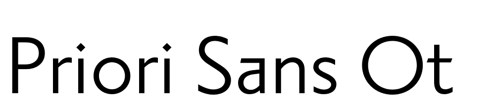 Priori-Sans-OT font family download free