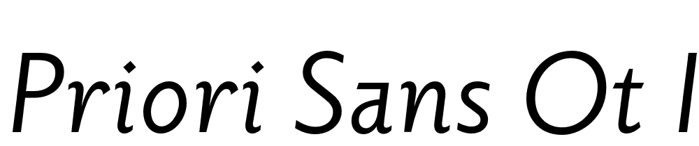 Priori-Sans-OT-Italic font family download free