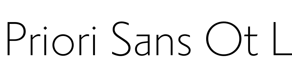 Priori-Sans-OT-Light font family download free