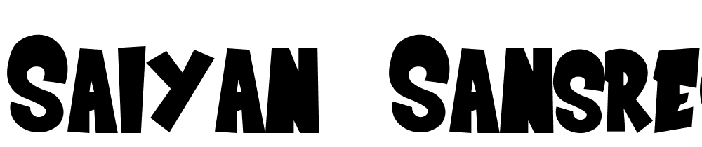 Saiyan-SansRegular font family download free