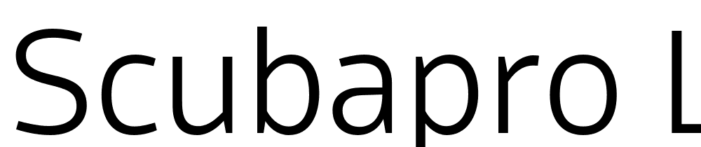 ScubaPro-Light font family download free