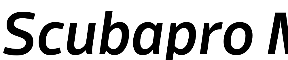 ScubaPro-MediumItalic font family download free