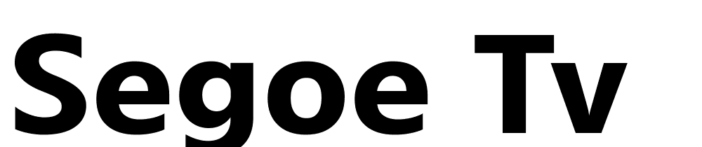 Segoe TV font family download free