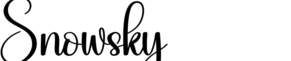 Snowsky font family download free