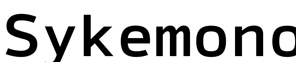 SykeMono-Medium font family download free