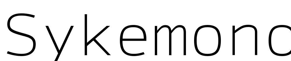 SykeMono-Thin font family download free