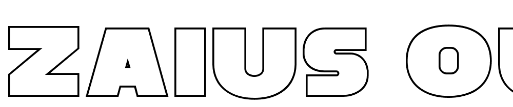 Zaius-Outline font family download free