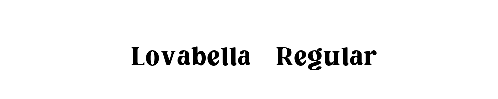 Lovabella-Regular