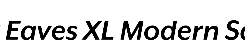 Mr Eaves XL Modern Sans