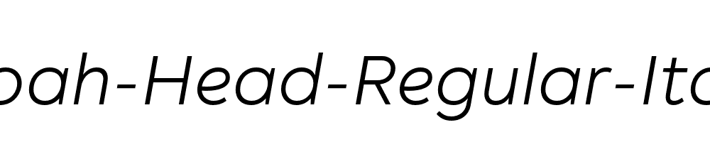 Noah-Head-Regular-Italic