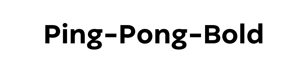 Ping-Pong-Bold