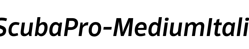 ScubaPro-MediumItalic