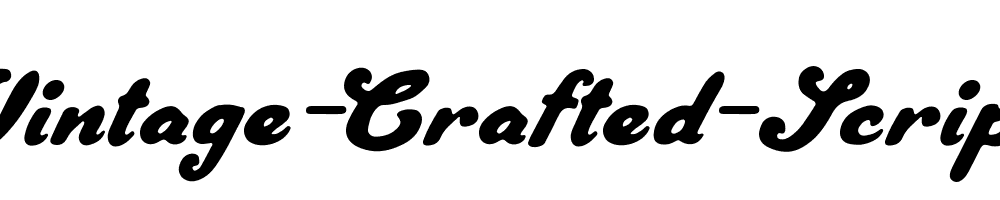 Vintage-Crafted-Script