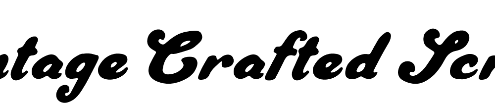 Vintage Crafted Script