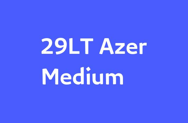 29LT Azer Medium Font