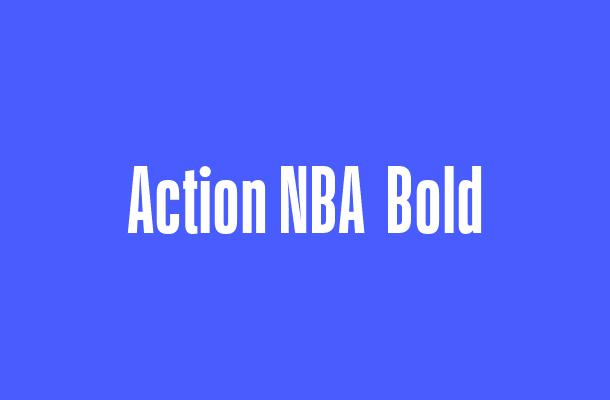 Action NBA  Bold Font