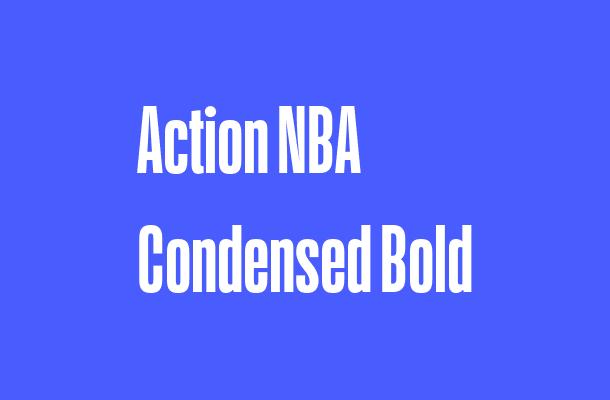 Action NBA Condensed Bold Font