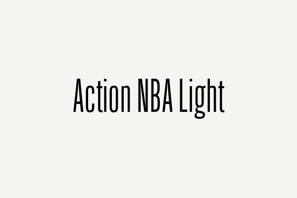 Action NBA Light Font