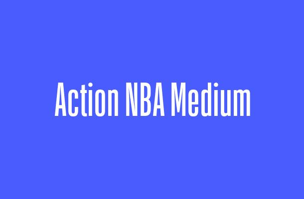 Action NBA Medium Font