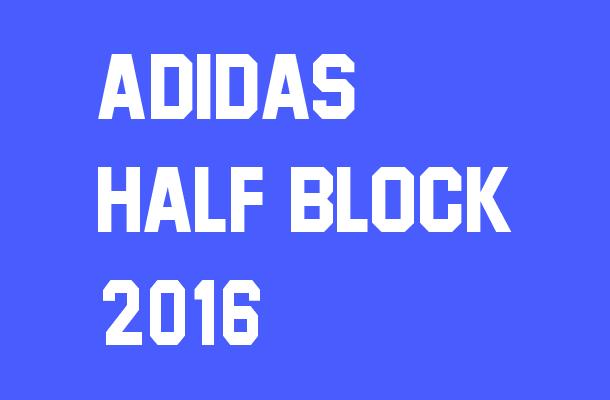 Adidas Half Block 2016 Font
