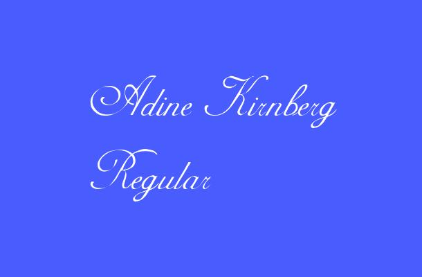 Adine Kirnberg Regular Font