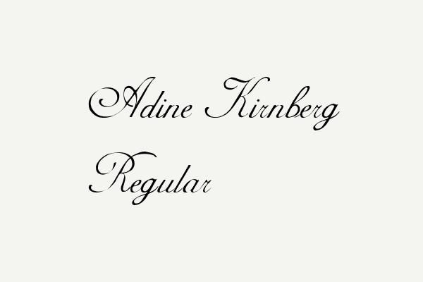 Adine Kirnberg Regular Font