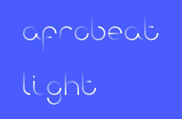 Afrobeat Light Font