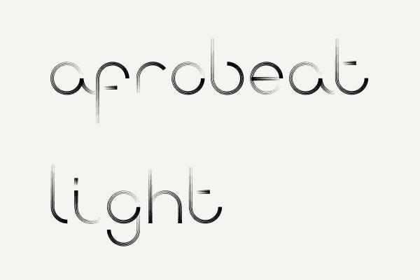 Afrobeat Light Font