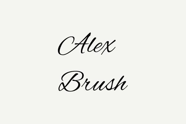 Alex Brush Font