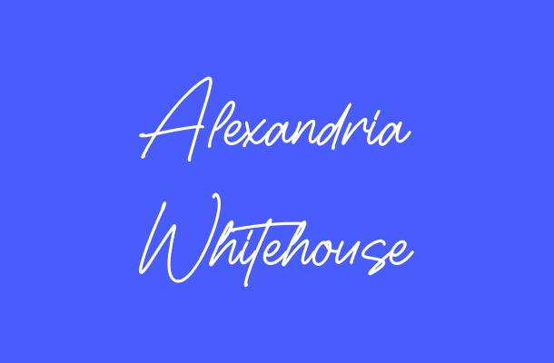 Alexandria Whitehouse Font