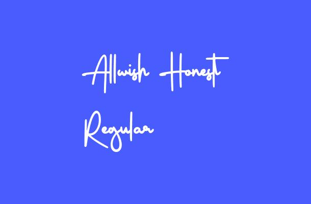 Allwish Honest Regular Font
