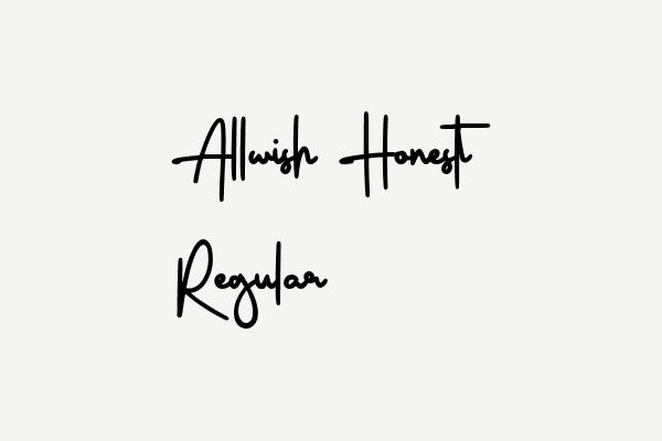 Allwish Honest Regular Font