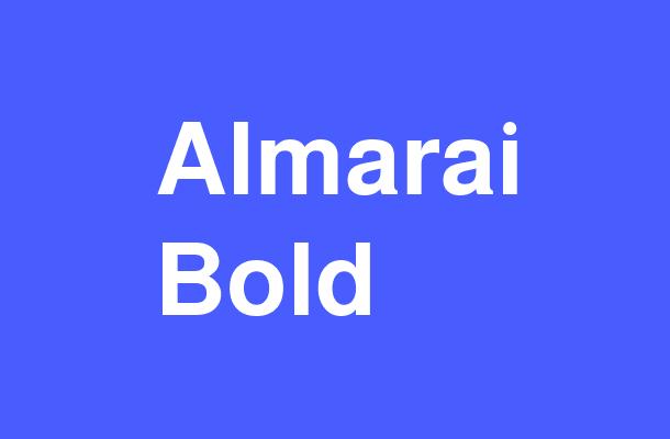 Almarai Bold Font
