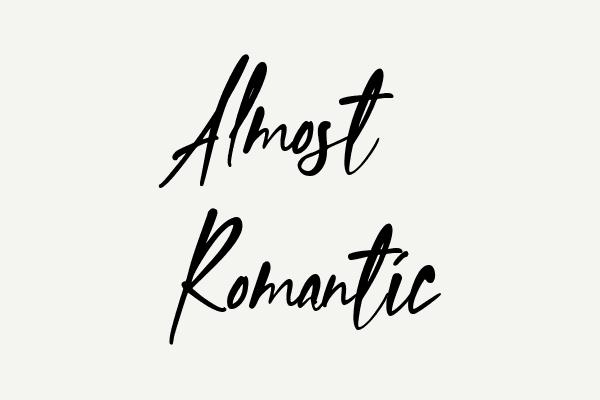 Almost Romantic Font