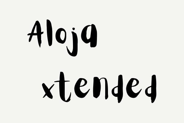 Aloja Extended Font