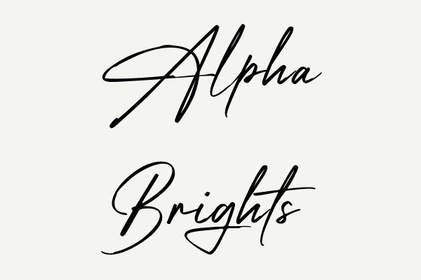 Alpha Brights Font