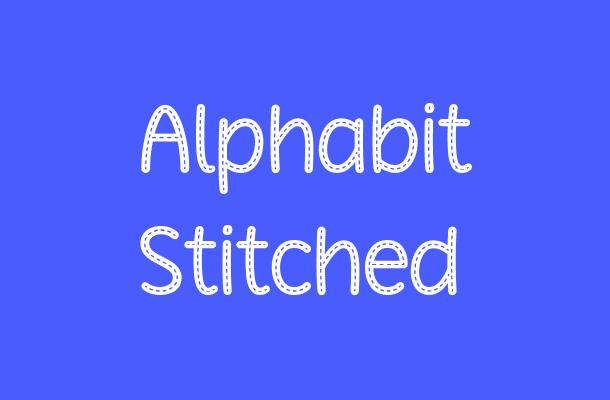 Alphabit Stitched Font