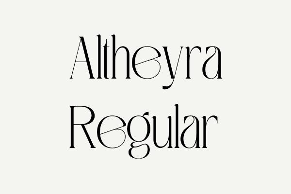 Altheyra Regular Font