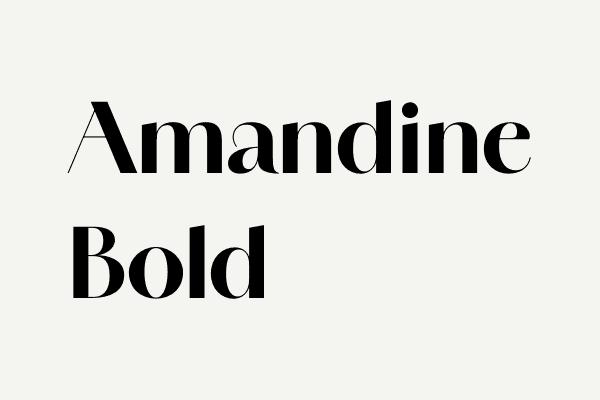 Amandine Bold Font
