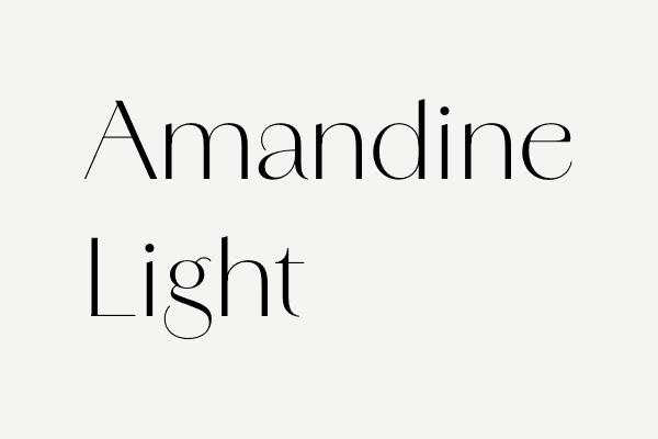 Amandine Light Font