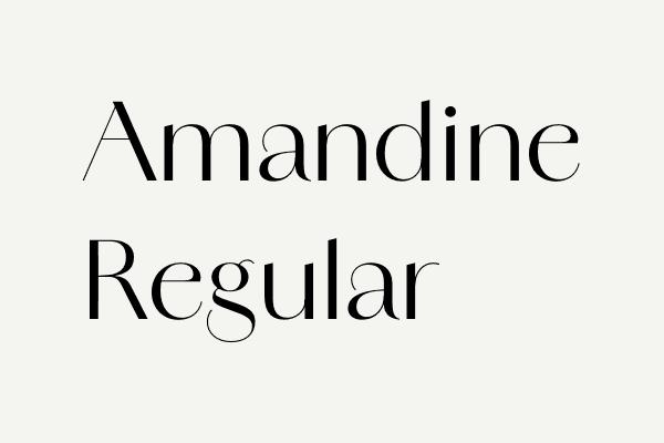 Amandine Regular Font