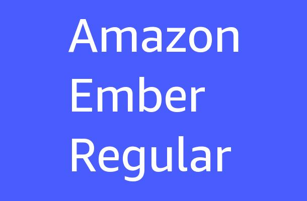 Amazon Ember Regular Font