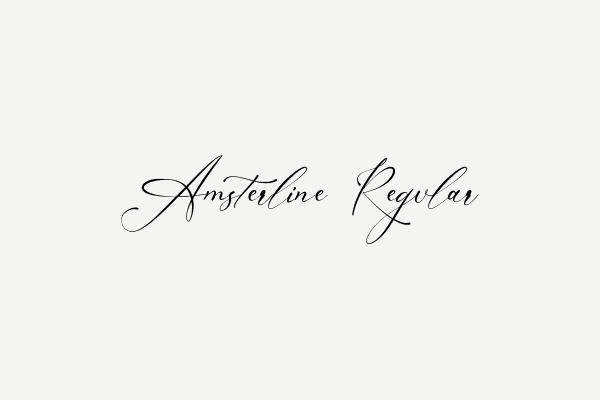 Amsterline Regular Font