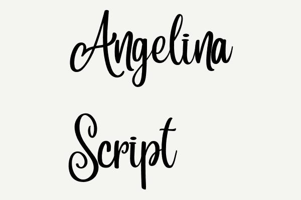 Angelina Script Font